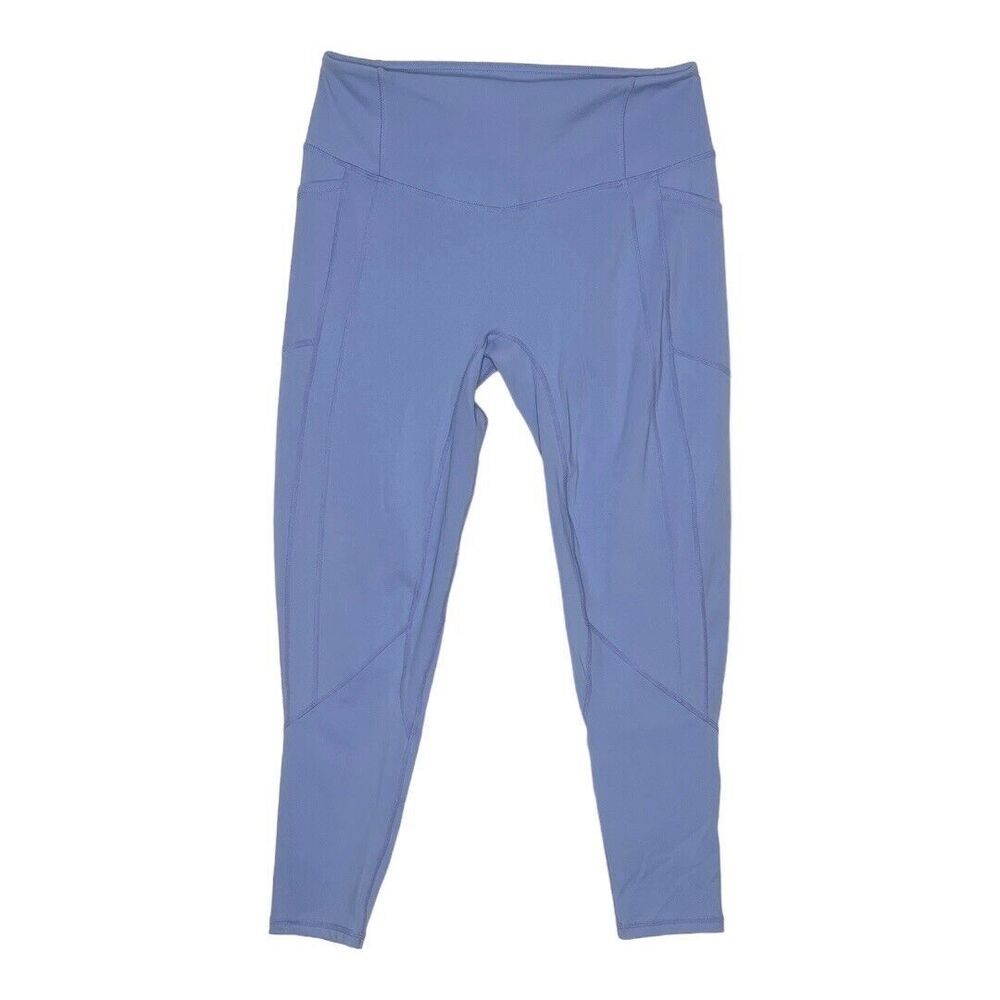 TYC‎ Til You Collapse Pants Womens XL Purple Blue Heart Booty Leggings Yoga
